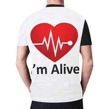 Load image into Gallery viewer, I&#39;m Alive New All Over Print T-shirt for Men (Model T45)