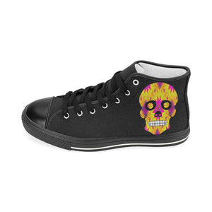 skull 7 Men’s Classic High Top Canvas Shoes (Model 017)