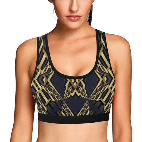 507 Women's All Over Print Sports Bra (Model T52)