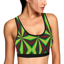 Load image into Gallery viewer, 502 Women&#39;s All Over Print Sports Bra (Model T52)