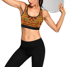 Load image into Gallery viewer, Kente 5 Women&#39;s All Over Print Sports Bra (Model T52)