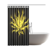 Load image into Gallery viewer, floral fract 2 yellow Shower Curtain 69"x70"