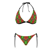 Load image into Gallery viewer, pattern 313 Buckle Front Halter Bikini Swimsuit (Model S08)