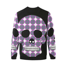 Load image into Gallery viewer, skull 2 Men&#39;s Oversized Fleece Crew Sweatshirt/Large Size(Model H18)