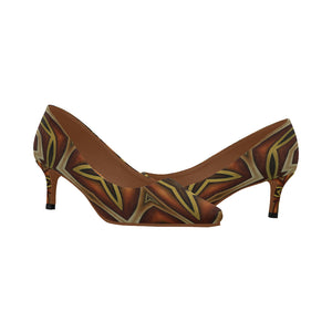 503 Women's Pointed Toe Low Heel Pumps (Model 053)