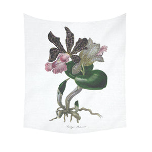 Cattleya Aclandia Cotton Linen Wall Tapestry 51"x 60"