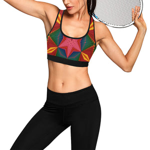 pattern 319 Women's All Over Print Sports Bra (Model T52)