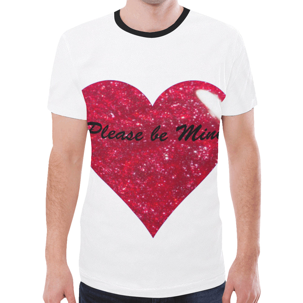 Please be Mine New All Over Print T-shirt for Men (Model T45)