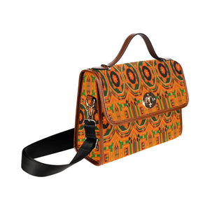 Kente 1 Waterproof Canvas Bag/All Over Print (Model 1641)