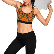 Load image into Gallery viewer, Kente 1 Women&#39;s All Over Print Sports Bra (Model T52)