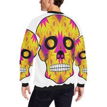 Load image into Gallery viewer, skull 7 Men&#39;s Oversized Fleece Crew Sweatshirt/Large Size(Model H18)