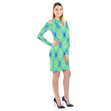 Load image into Gallery viewer, pattern 311 Cold Shoulder Long Sleeve Dress (Model D37)