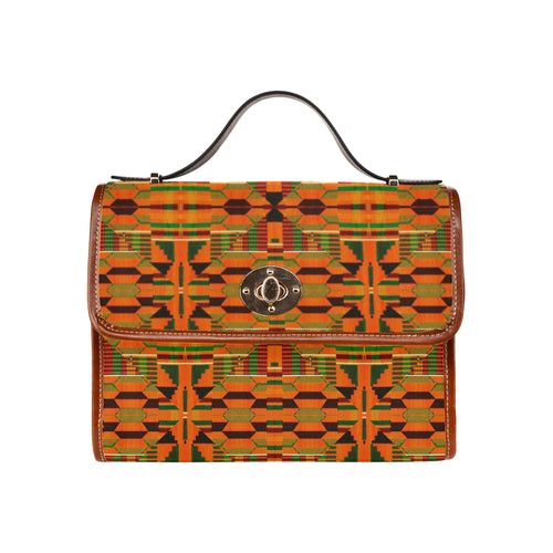 Kente 5 Waterproof Canvas Bag/All Over Print (Model 1641)