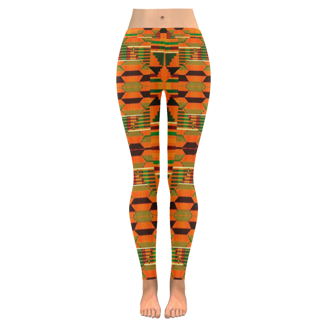 Kente 5 Low Rise Leggings (Invisible Stitch) (Model L05)