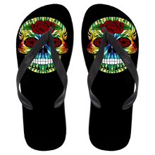 Load image into Gallery viewer, Skull 13 Flip Flops - Large