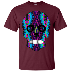 Day of The Dead Skull 4 Gildan Ultra Cotton T-Shirt