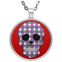 Load image into Gallery viewer, Skull 2 Circle Necklace