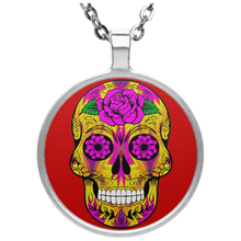 Load image into Gallery viewer, Skull 10 Circle Necklace