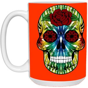 skull 13 15 oz. White Mug