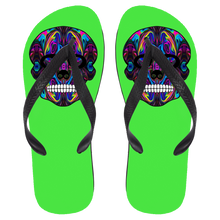 Load image into Gallery viewer, Skull 4 Flip Flops - Large