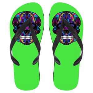 Skull 4 Flip Flops - Large