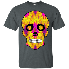 Load image into Gallery viewer, Day of The Dead Skull 7 Gildan Ultra Cotton T-Shirt