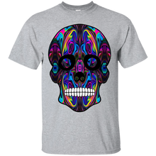 Load image into Gallery viewer, Day of The Dead Skull 6 Gildan Ultra Cotton T-Shirt