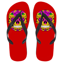 Load image into Gallery viewer, Skull 10 Flip Flops - Large