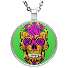 Load image into Gallery viewer, Skull 10 Circle Necklace