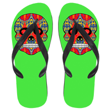 Load image into Gallery viewer, Skull 8 Flip Flops - Large