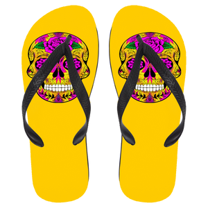 Skull 10 Flip Flops - Large