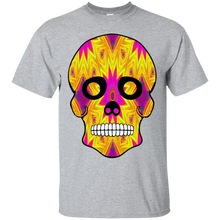 Load image into Gallery viewer, Day of The Dead Skull 7 Gildan Ultra Cotton T-Shirt