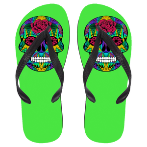 Skull 12 Flip Flops - Large