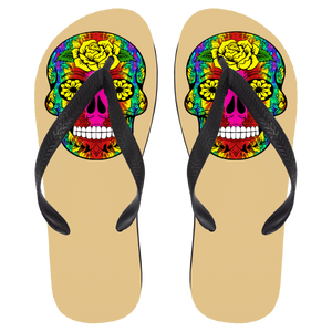 Skull 11 Flip Flops - Large