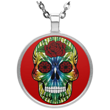 Load image into Gallery viewer, Skull 13 Circle Necklace