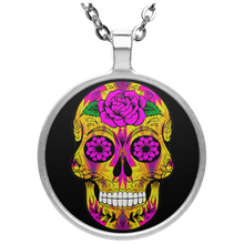 Load image into Gallery viewer, Skull 10 Circle Necklace