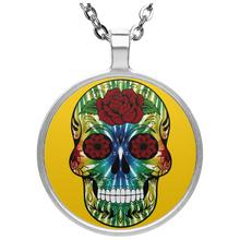 Load image into Gallery viewer, Skull 13 Circle Necklace