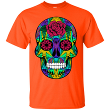 Load image into Gallery viewer, Day of The Dead Skull 12 Gildan Ultra Cotton T-Shirt