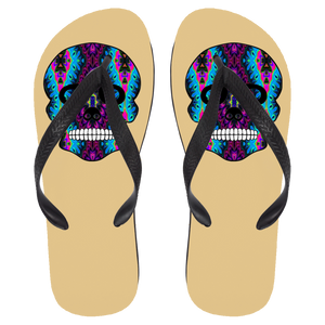 Skull 6 Flip Flops - Large