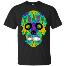 Load image into Gallery viewer, Day of The Dead Skull 9 Gildan Ultra Cotton T-Shirt