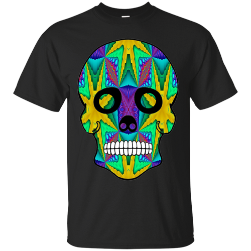 Day of The Dead Skull 9 Gildan Ultra Cotton T-Shirt