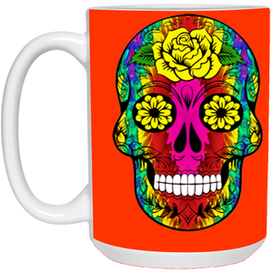 skull 11 15 oz. White Mug
