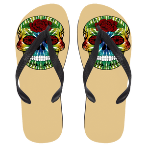 Skull 13 Flip Flops - Large