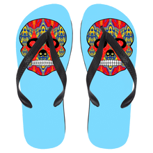 Load image into Gallery viewer, Skull 8 Flip Flops - Large