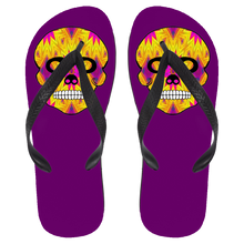 Load image into Gallery viewer, Skull 7 Flip Flops - Large