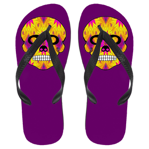 Skull 7 Flip Flops - Large