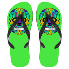 Load image into Gallery viewer, Skull 9 Flip Flops - Large