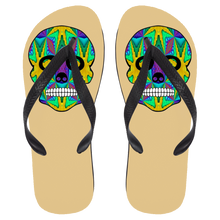 Load image into Gallery viewer, Skull 9 Flip Flops - Large