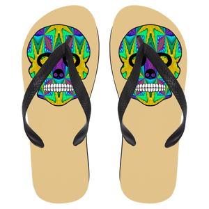 Skull 9 Flip Flops - Large