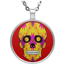 Load image into Gallery viewer, Skull 7 Circle Necklace